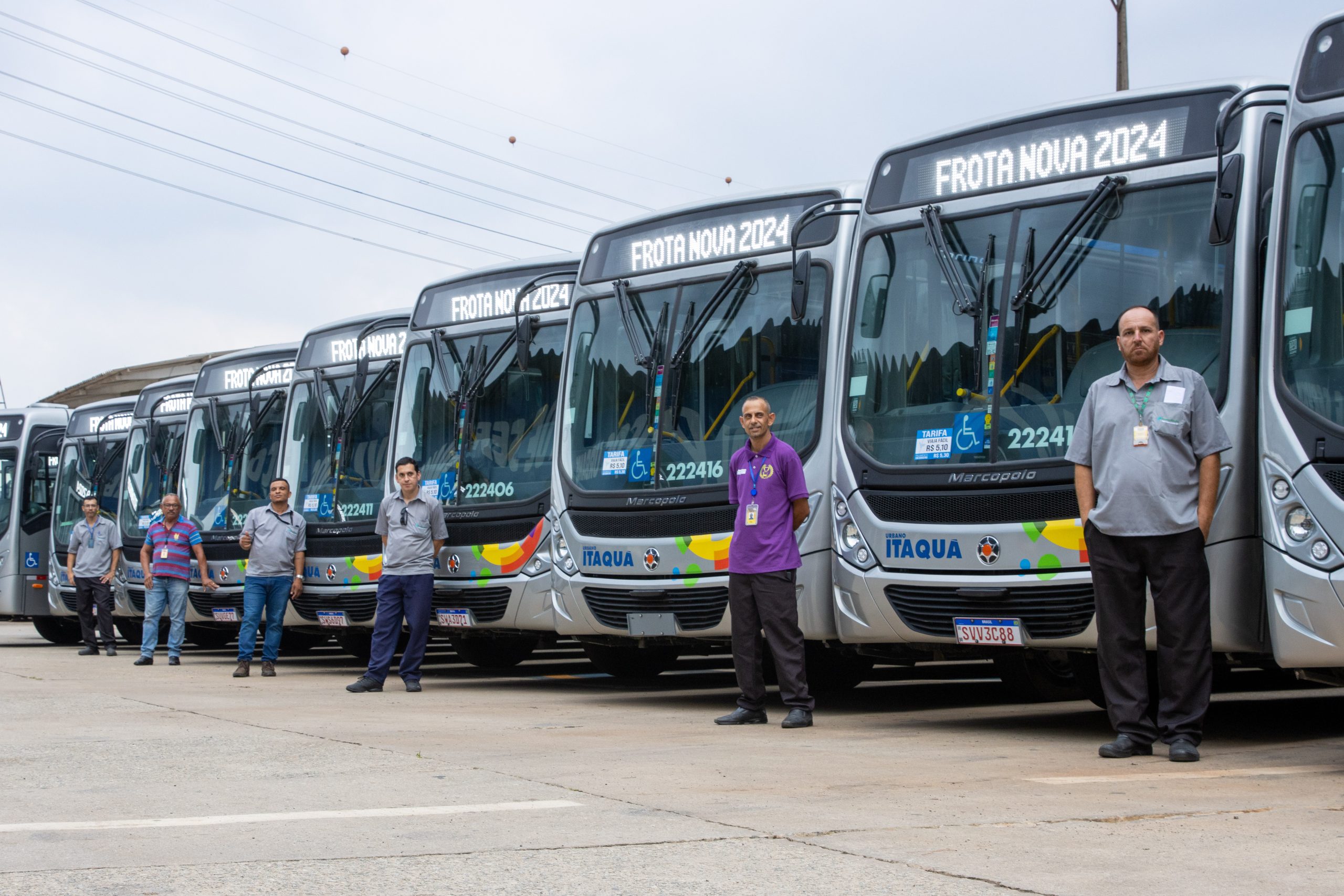 Frota municipal de Itaquá é renovada com 25 ônibus
