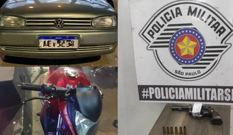 Trio é preso pela PM após tentativa de roubo e posse ilegal de arma em Mogi