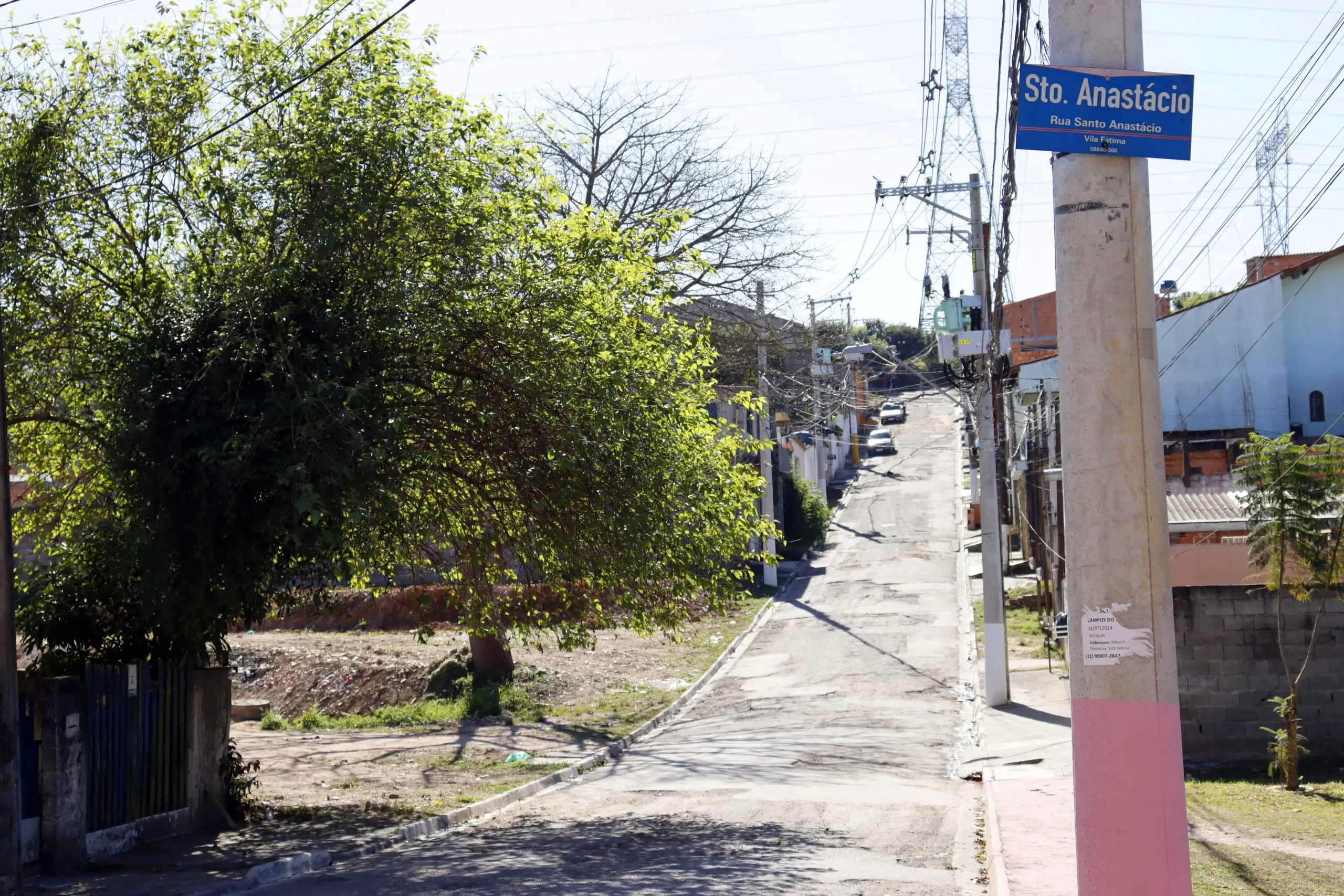 Suzano anuncia pavimentação de 14 ruas do bairro Vila Fátima para o segundo semestre de 2024