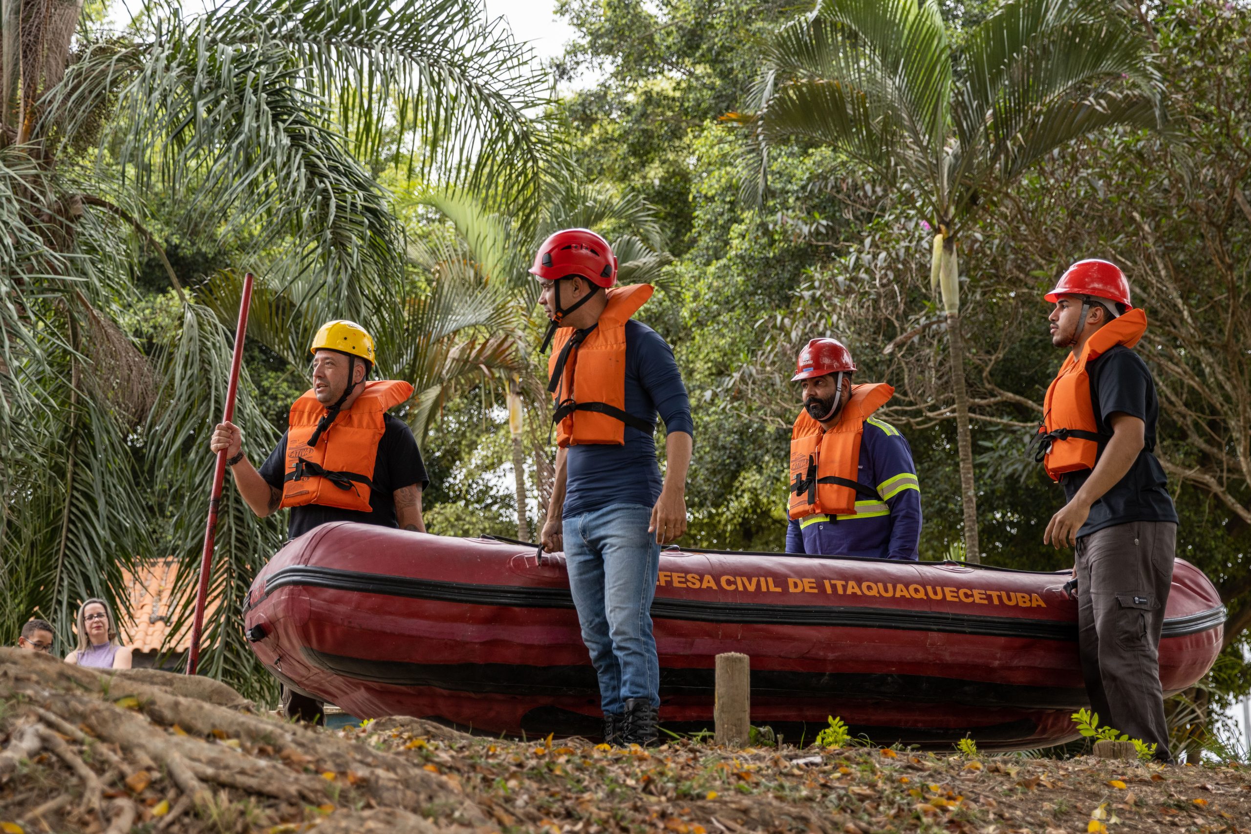 Defesa Civil de Itaquá realiza treinamento sobre enchentes e inundações