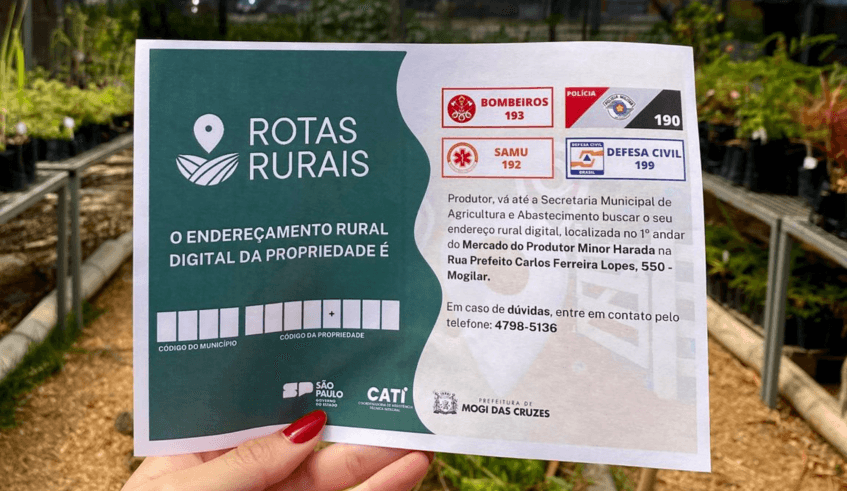 Mogi realiza mutirão de endereçamento digital rural no Cocuera, nesta sexta-feira (22)