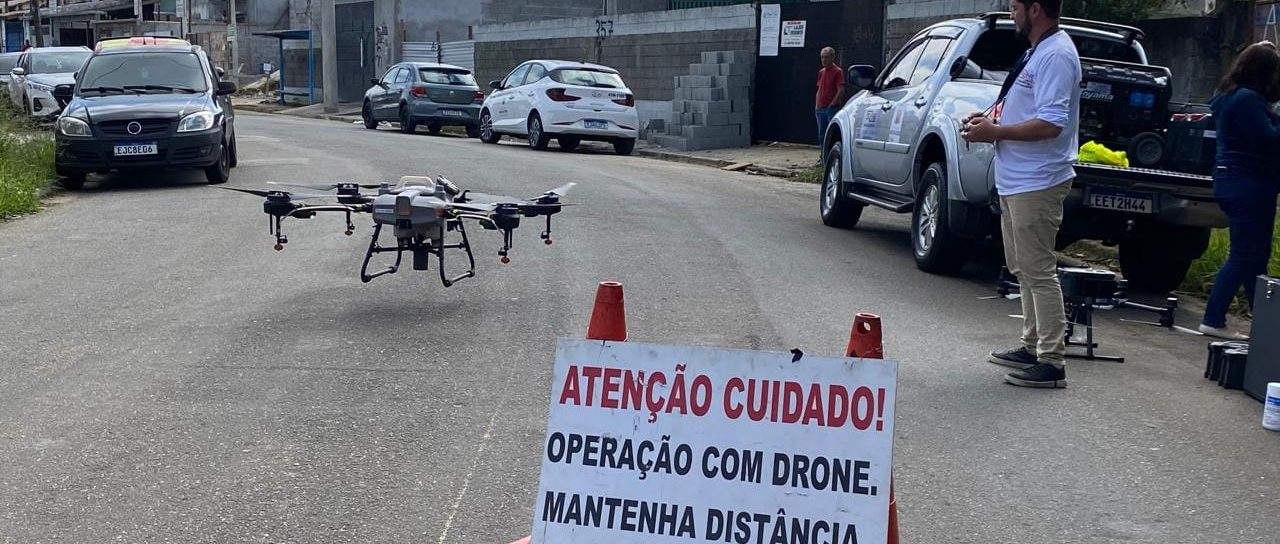 Mogi das Cruzes usa drones para ampliar combate à dengue em áreas de difícil acesso