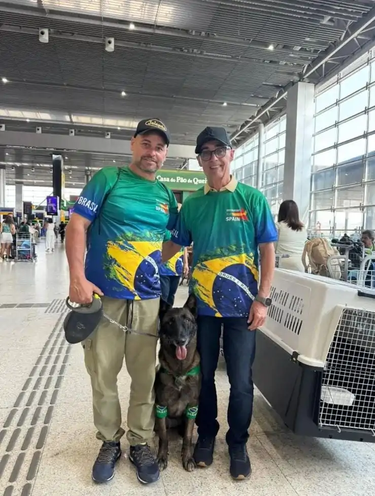 Eles já embarcaram para participar do campeonato na Espanha | Foto: Reprodução/Redes sociais