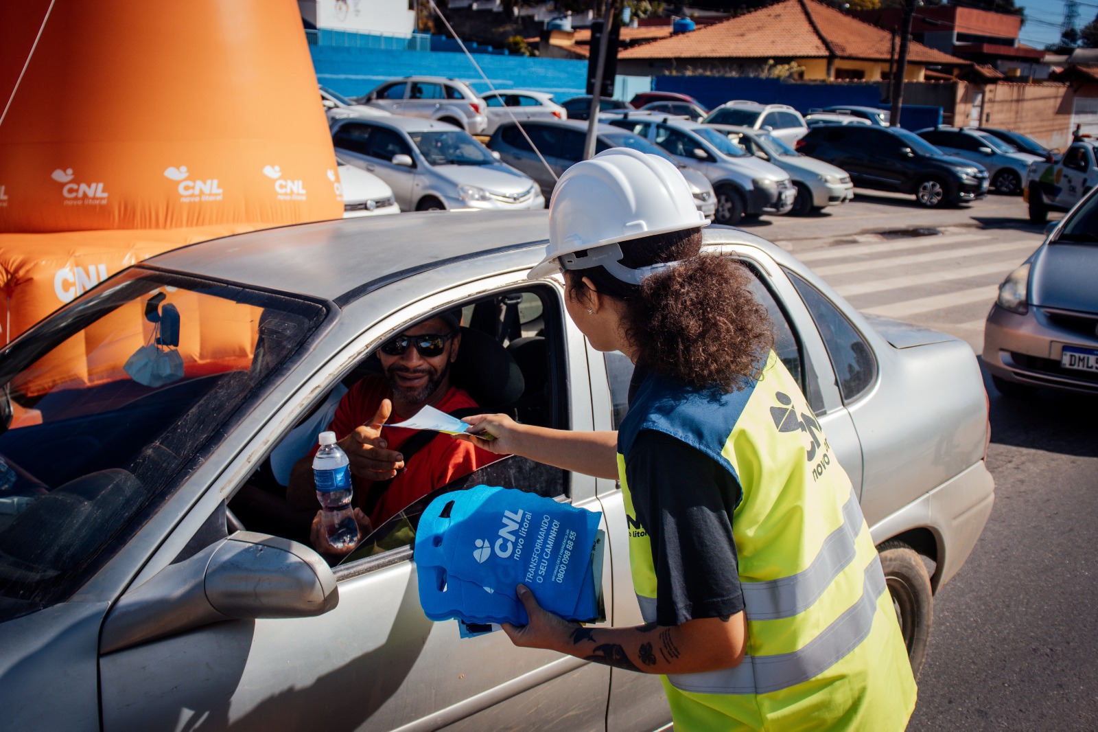 CNL realiza ação para esclarecer dúvidas sobre pedágio eletrônico em Mogi