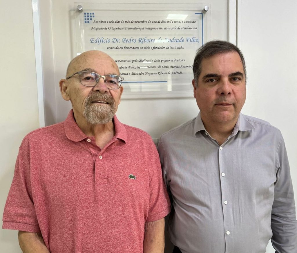 Doutor Pedro e o filho, Alexandre, diretor administrativo do Imot | Divulgação