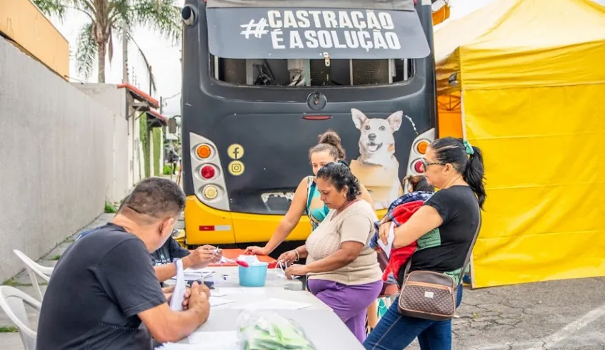Nubea realiza mutirão de castração de animais na Chácara dos Baianos, em Mogi das Cruzes