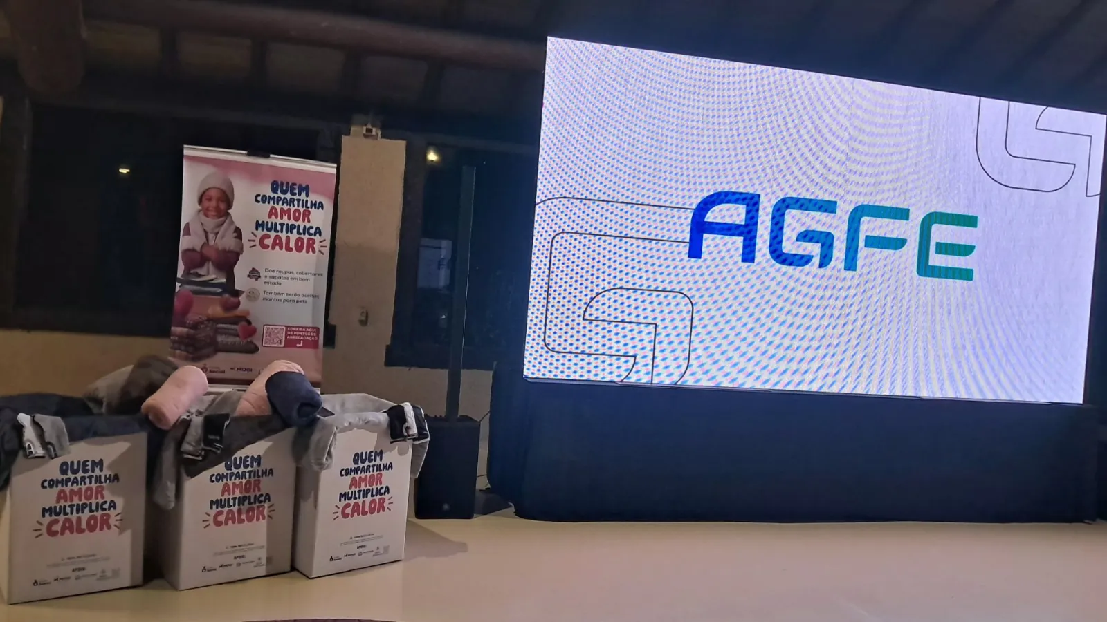 AGFE doa 2 mil peças à Campanha do Agasalho de Mogi das Cruzes