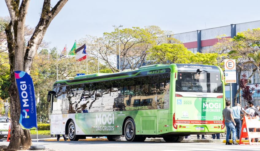 Primeiro ônibus elétrico e com zero emissão de poluentes de Mogi das Cruzes